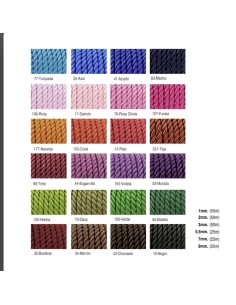 Cordón trenzado rayón