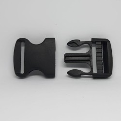 Cierre broche plástico negro mochilas. 2