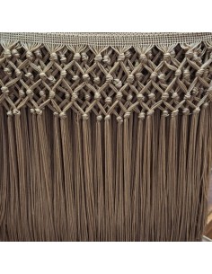 Fleco Camel nudos enrejado  | Mercería Alfambra