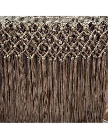 Fleco Camel nudos enrejado  | Mercería Alfambra