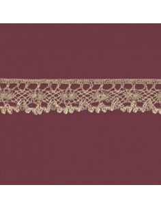 Encaje dorado metalizado 3 cm | Mercería Alfambra 2