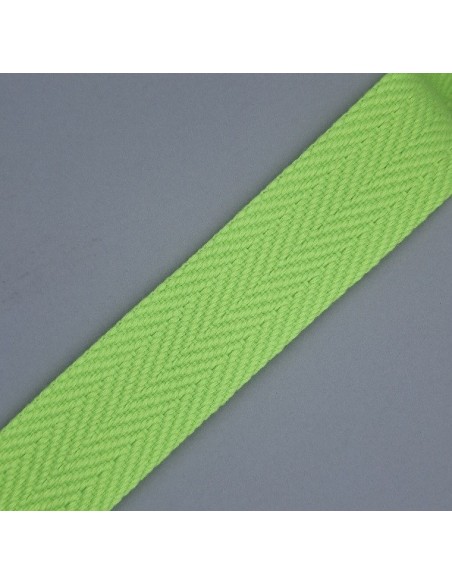 Cinta mochila flúor 3 cm amarillo.