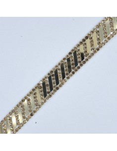 Galón cristal dorado 12mm