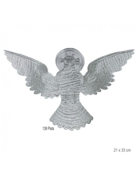 Aplique bordado dorado metalizado termoadhesivo   | Mercería Alfambra