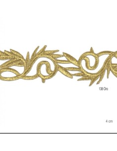 Galón dorado metalizado 4 cm | Mercería Alfambra