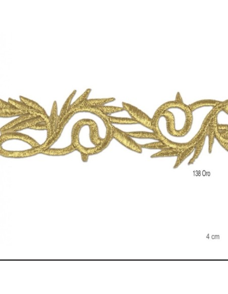 Galón dorado metalizado 4 cm | Mercería Alfambra