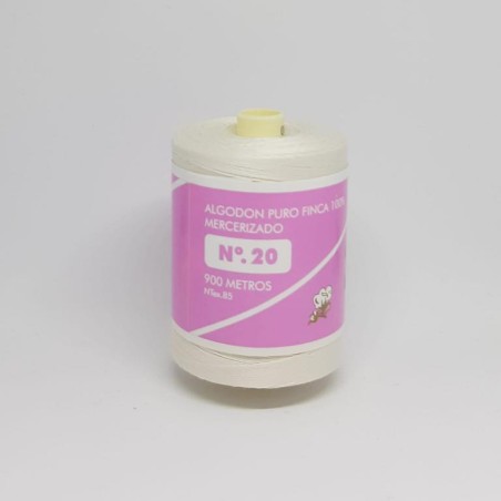 Hilo encaje bolillo Nº 20 finca beige