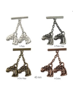 Cairel metálico caballos