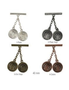 Cairel metálico herradura 4 cm.