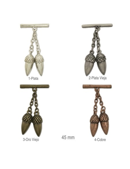 Cairel Metálico Bellotas | Mercería Alfambra