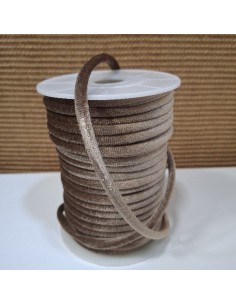 Cordón negro de terciopelo elástico 5 mm. 2