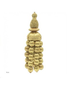 Borla dorada metalizada 16 cm