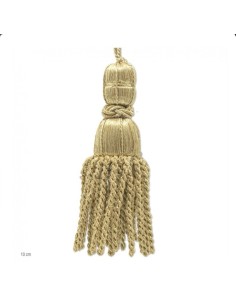 Borla dorada metalizada 10 cm