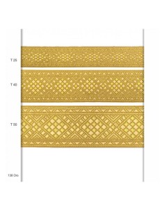 Galón dorado metalizado 25mm-40mm-50mm