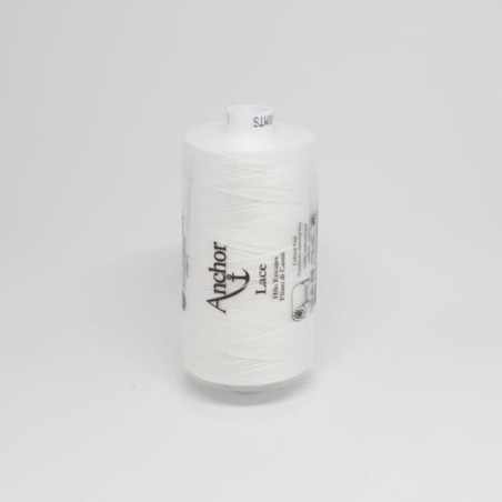 Hilo bolillos Anchor blanco para encaje.