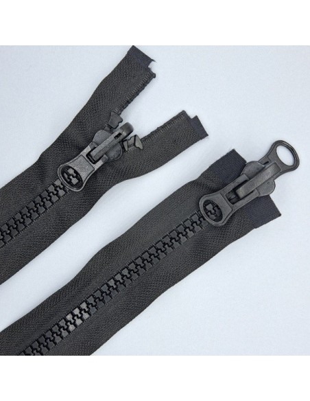 Cremallera reversible doble cursor malla 8 inyectada.