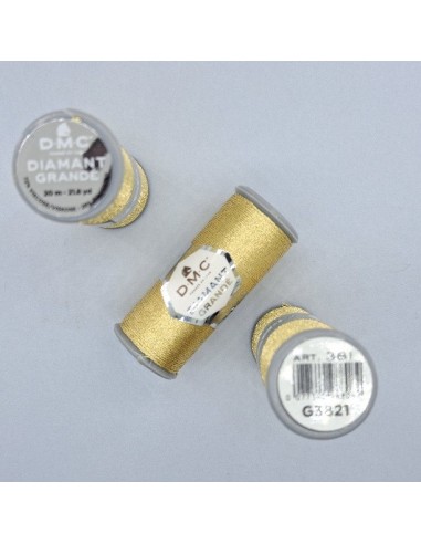 Hilo dorado metalizado DMC Diamant