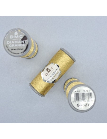 Hilo dorado metalizado DMC Diamant