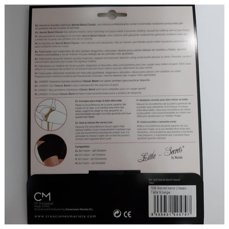 Banda elástica silicona antideslizante. 