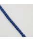 Cordón seda suave trenzado decorativo azulón