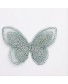 Aplique mariposa brillo decorativo verde