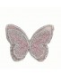 Aplique mariposa brillo decorativo rosa