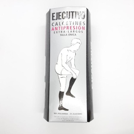 Calcetín ejecutivo extra largo antipresión.