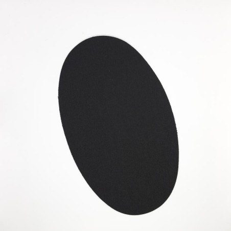 Parche rodillera codera termoadhesiva negra