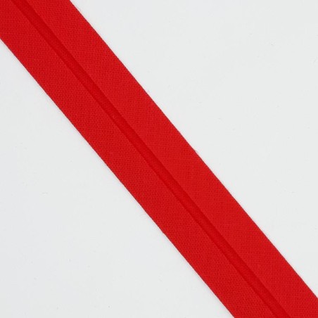 Cinta al bies algodón 1, 8 cms decorativa rojo