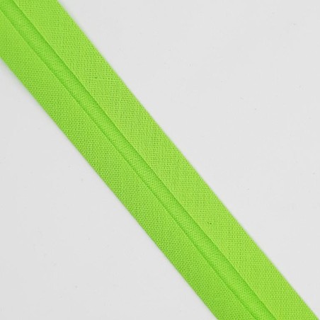 Cinta al bies algodón 1, 8 cms decorativa verde pistacho