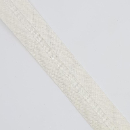 Cinta bies algodón 3 cms Byetsa crudo