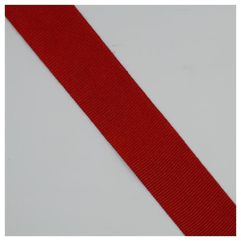 Cinta gros grain otoman fuerte para cintura roja