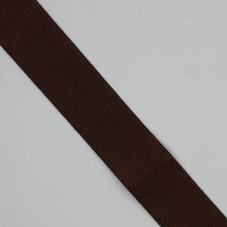 Cinta gros grain otoman fuerte para cintura marrón