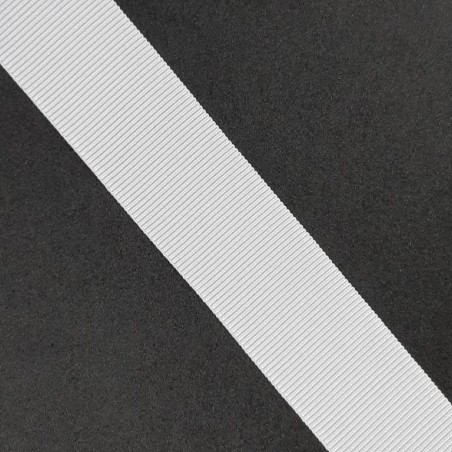 Cinta gros grain otoman fuerte para cintura blanca