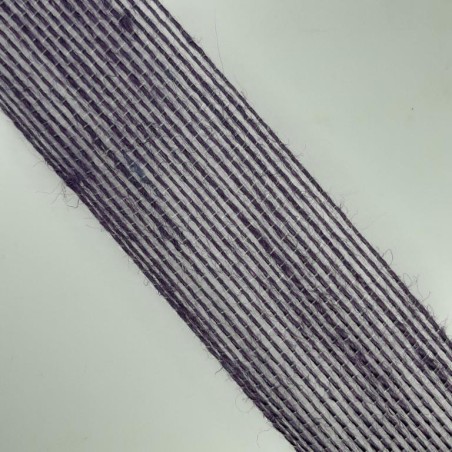 Cinta yute 4 cms tejido de saco morado