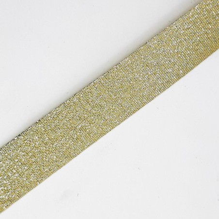 Cinta bies metalizada oro viejo 3 cms decorativa