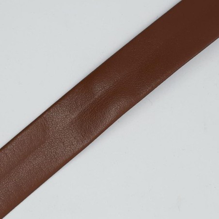 Cinta bies piel 1,8 cms marrón