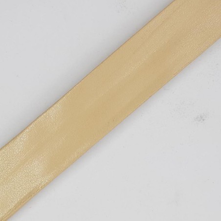 Cinta bies piel 1,8 cms beige