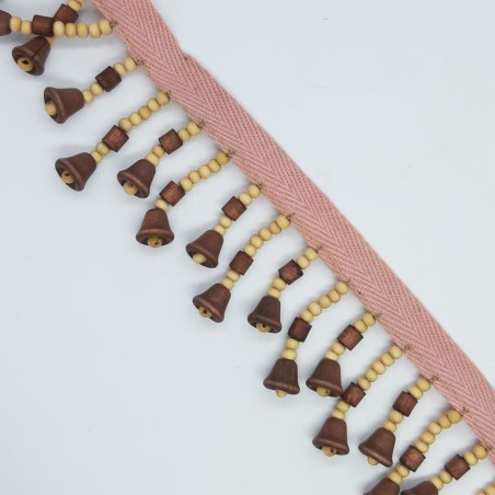 Fleco étnico de madera decorativa.