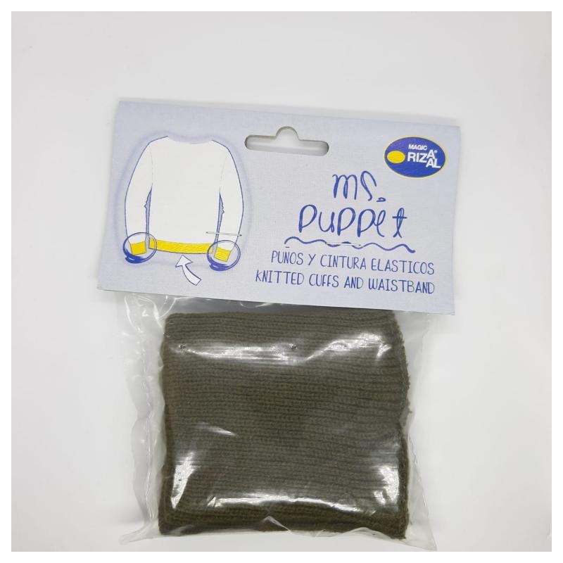 Puños elástico Rizaal patente verde kaki